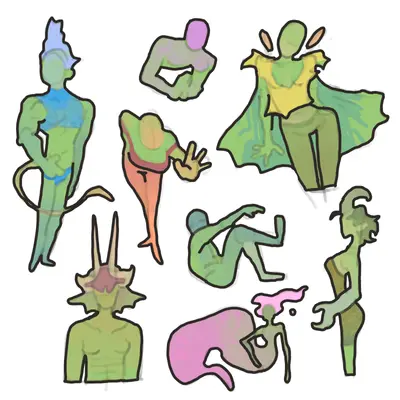 doodle green poses.PNG